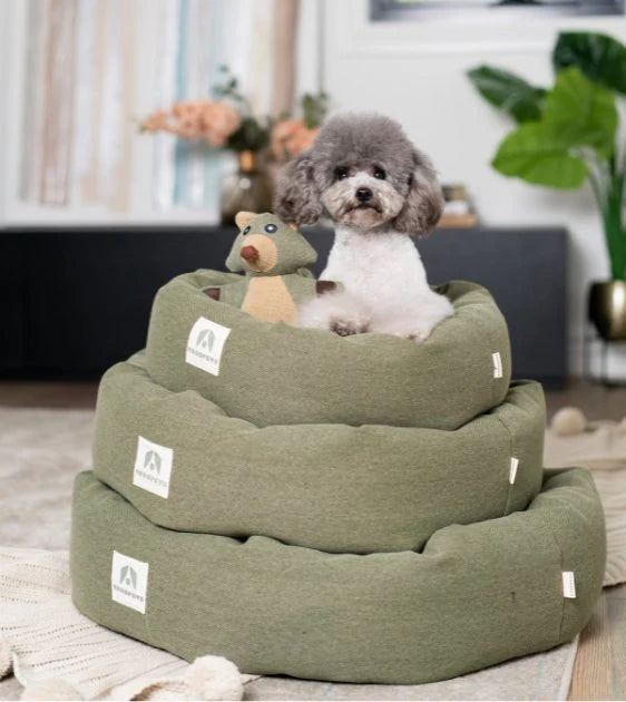 Troopets Round Bed for Dogs - 3 Sizes