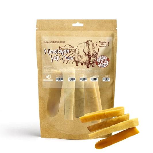 Absolute Bites Single Ingredient Dog Chew - Himalayan Yak Chew (Small) | 4pcs