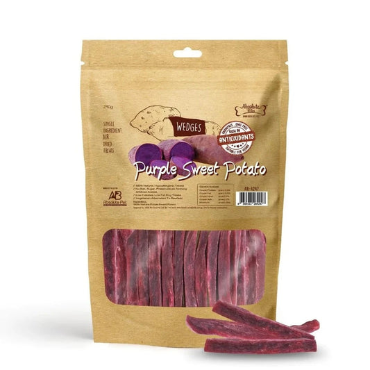 Absolute Bites Single Ingredient Air Dried Treats for Dogs - Purple Sweet Potato (240g)