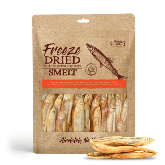 Absolute Bites Single Ingredient Freeze Dried Dog Treats - Smelt (40g)