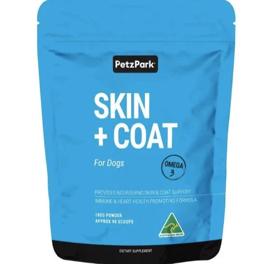 PetzPark Skin + Coat Supplement for Dogs 85g / 180g