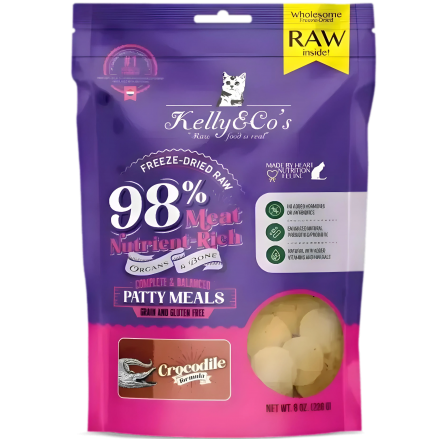 Kelly & Co's Patty Meals Crocodile for Cats 226g