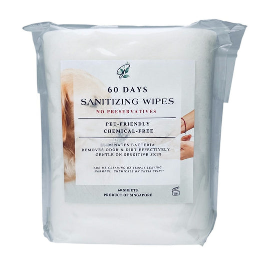 G-Natural 60 Days Sanitizing Wipes (Pack of 3) Refill Set for Baby & Pet