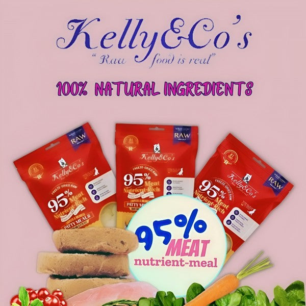 Kelly & Co's Patty Meals Venison for Dogs 226g