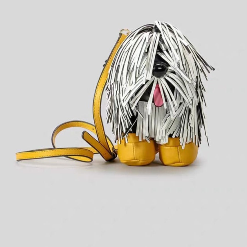 PRE-ORDER: Furby Aefair Leather Shaggy Dog Bag