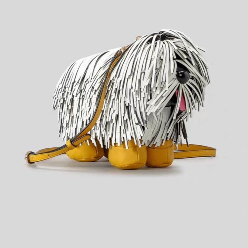 PRE-ORDER: Furby Aefair Leather Shaggy Dog Bag