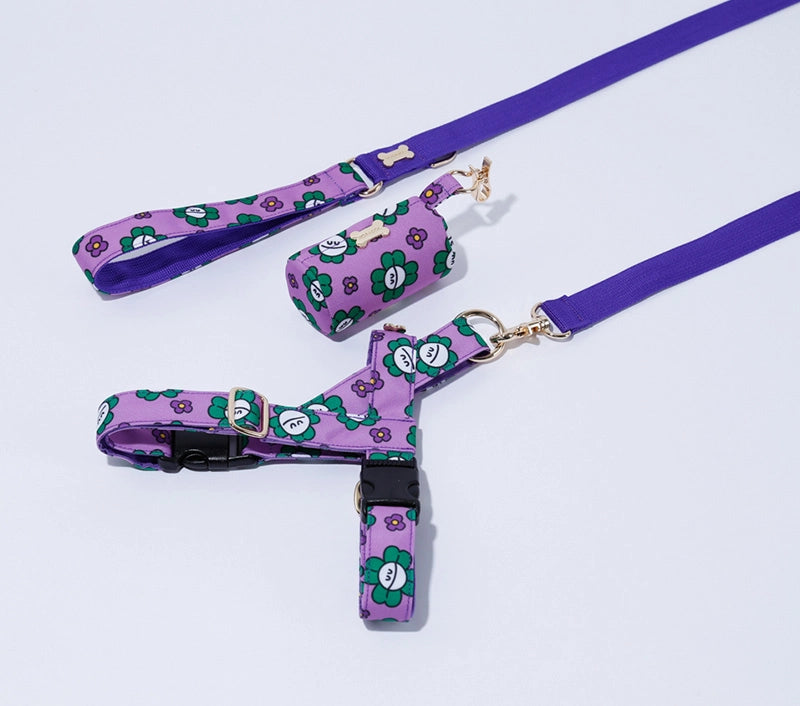 NORADOG Easy Harness - Mr Clover (Purple)