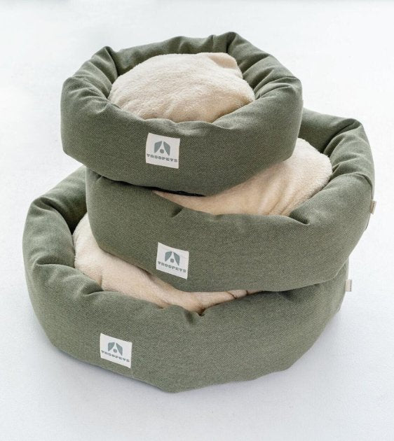 Troopets Round Bed for Dogs - 3 Sizes