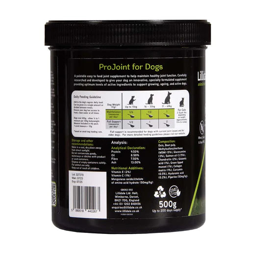 Lillidale's Projoint for Dogs 200g, 500g & 2kg