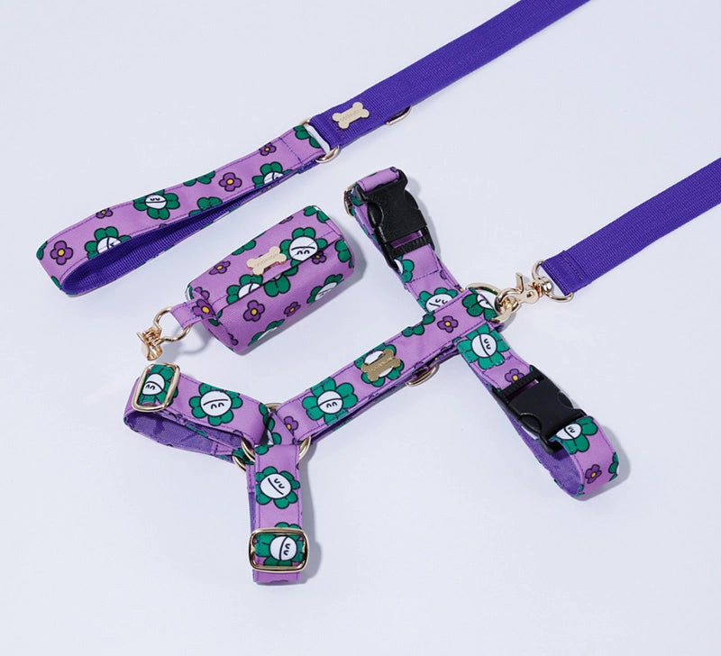 NORADOG H Harness - Mr Clover (Purple)