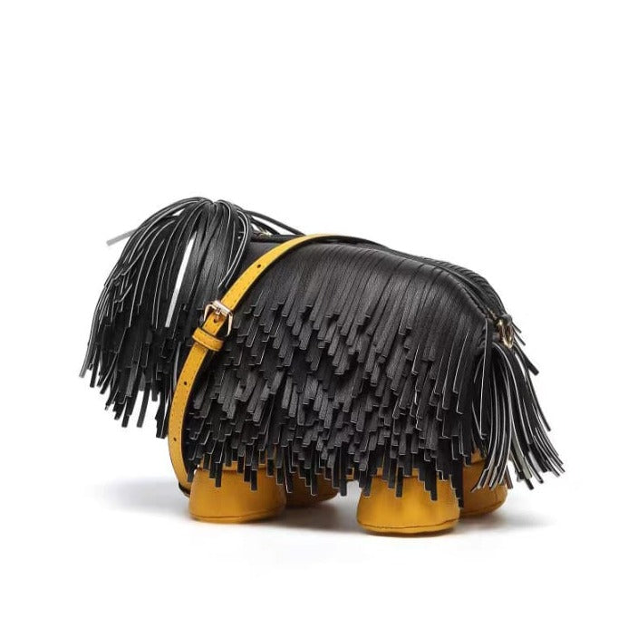 PRE-ORDER: Furby Aefair Leather Shaggy Dog Bag