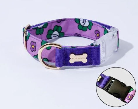 NORADOG Collar - Mr Clover (Purple)