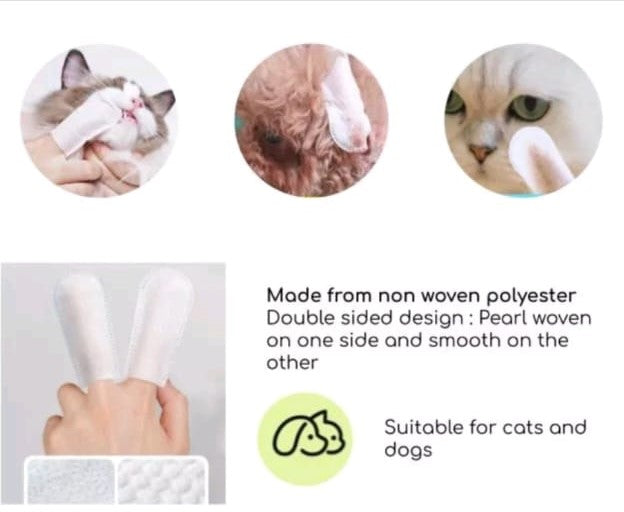 Kojima Pet Finger Cot Ear Wipes 50 pcs