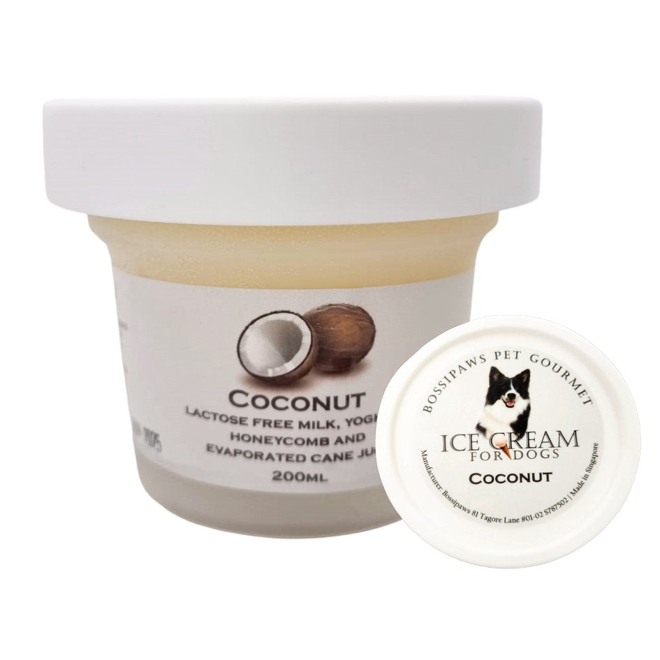 BossiPaws Ice-cream Coconut Frozen Dog Treat 200ml