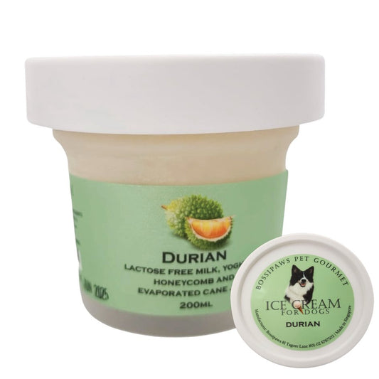 BossiPaws Ice-cream D24 Durian Frozen Dog Treat 200ml