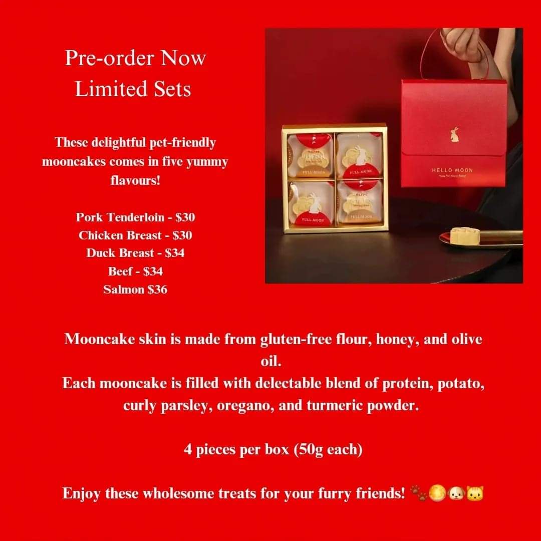 PRE-ORDER: Pet-Friendly Mooncakes - 5 flavours