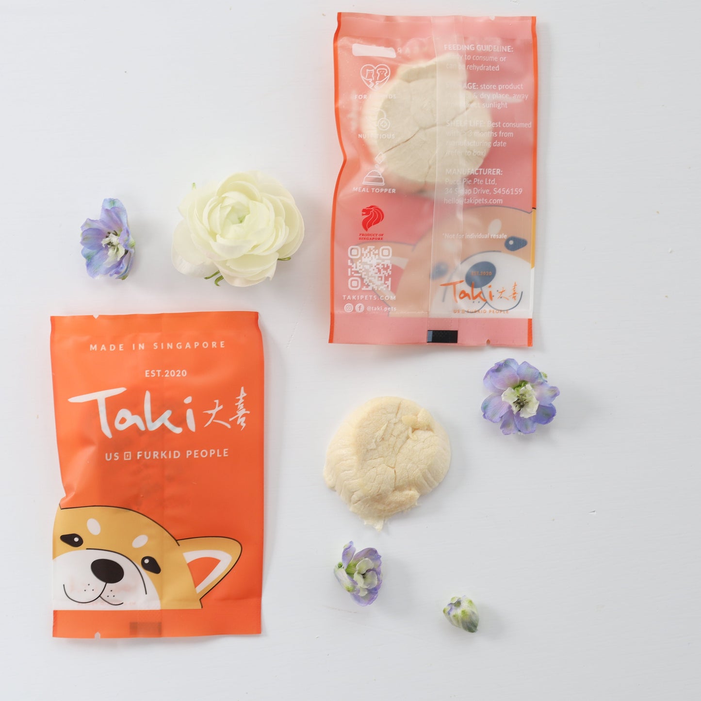 Taki's Hokkaido Scallop Freeze-Dried Treat 3.5g x 8 convenient packets