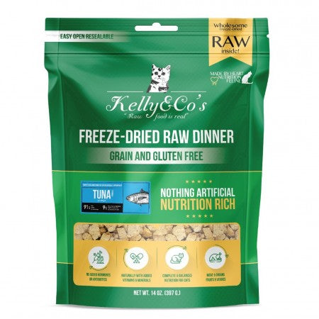 Kelly & Co's Raw Dinner Tuna with Mixed Fruits and Vegetables for Cat 397g