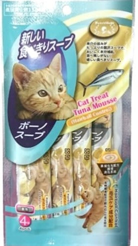 Pet Village Cat Treat Tuna Mousse (Hairball Control) 14g x 4