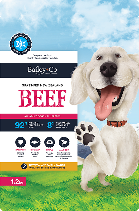 Bailey & Co New Zealand Grass-Fed Beef for Dogs 500g / 1.2kg