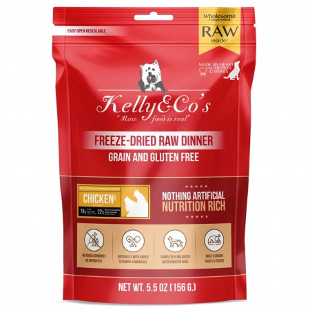 Kelly & Co's Raw Dinner Chicken with Mixed Fruits and Vegetables for Dog 156g