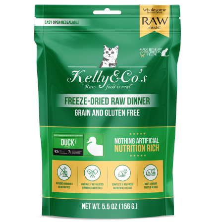 Kelly & Co's Raw Dinner Duck with Mixed Fruits and Vegetables for Cat 156g