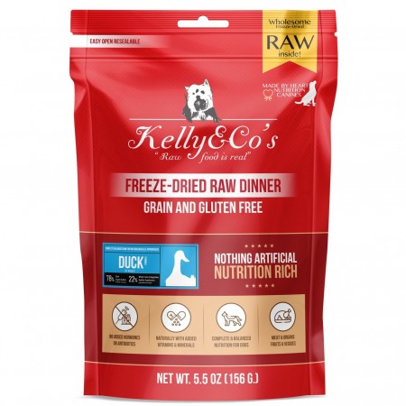 Kelly & Co's Raw Dinner Duck with Mixed Fruits and Vegetables for Dog 156g