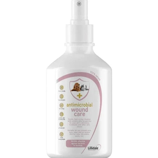 Lillidale's Antimicrobial Wound Care for Cats & Dogs 100ml