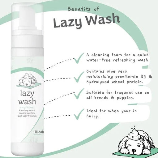 Lillidale's Lazy Wash Shampoo (No Water Requires) for dogs 200ml