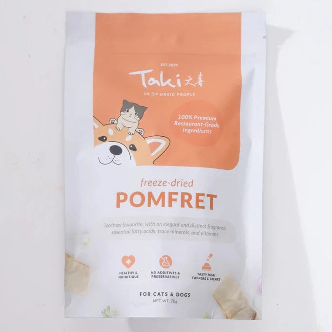 Taki's Pomfret Freeze-Dried Treats Ego Pack 70g