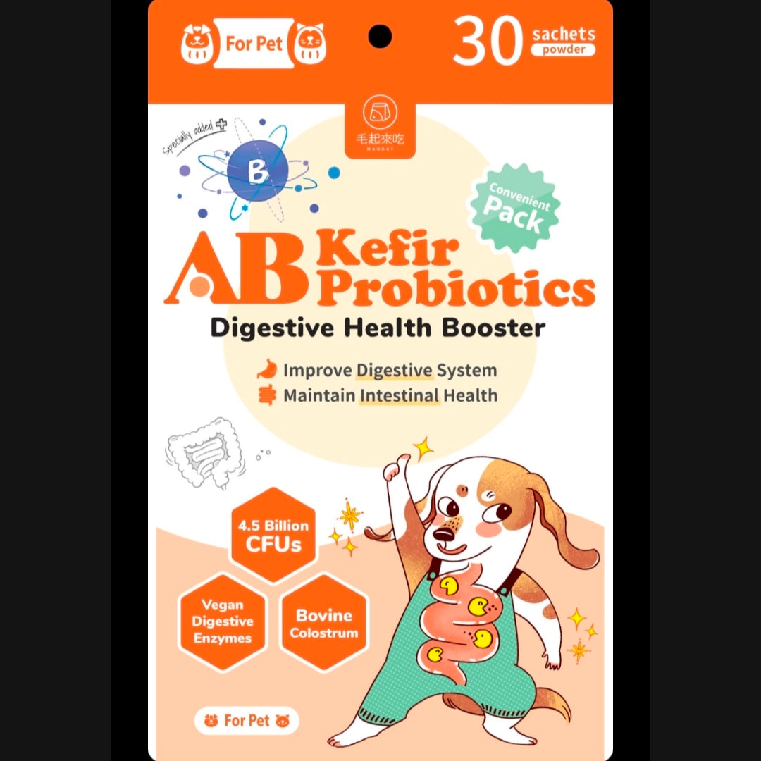 MAOUP AB Kefir Probiotics Digestive Health Booster for Cats & Dogs - 30 sachets