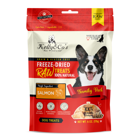 Kelly & Co's Single Ingredient Freeze-Dried Raw Salmon Treats for Cats & Dogs 170g