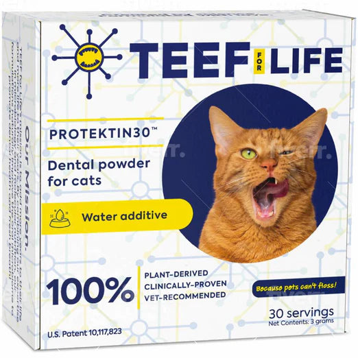 Teef! Protektin30 Prebiotic Dental Powder Cat Water Additive 3g