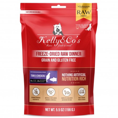 Kelly & Co's Raw Dinner Tuna & Chicken with Mixed Fruits and Vegetables for Dog 156g